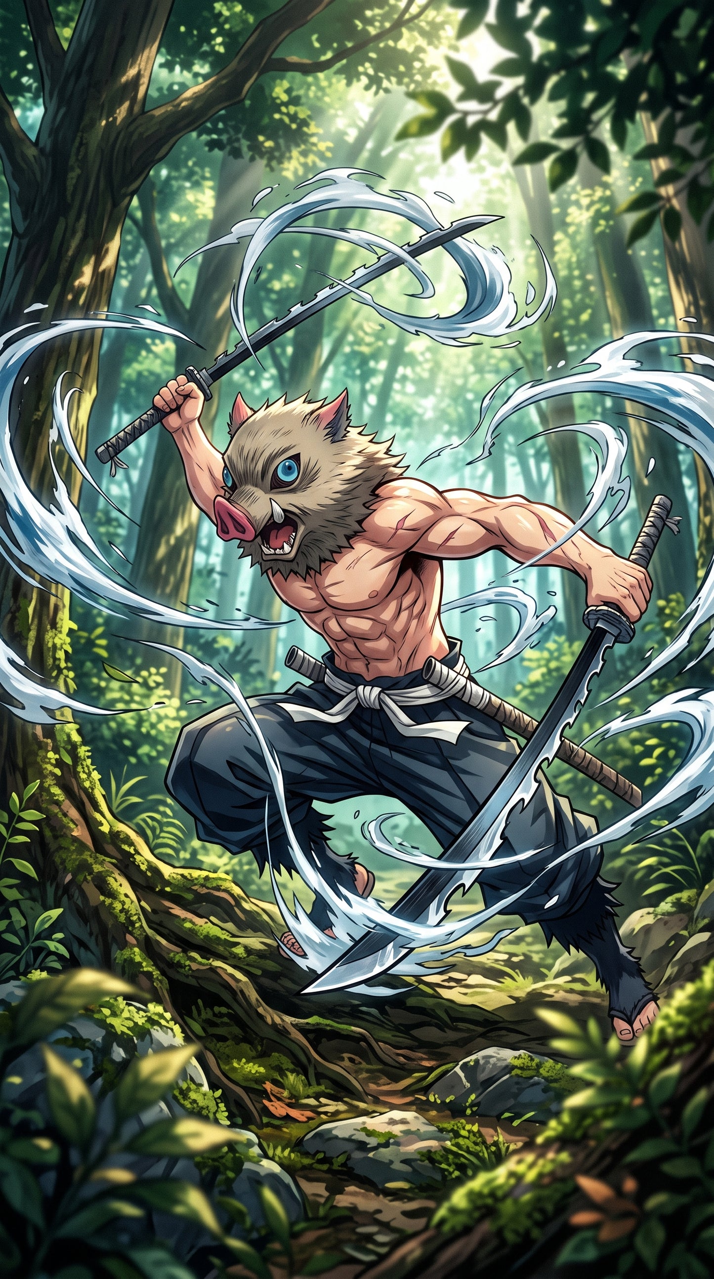 Pack Wallpapers Demon Slayer – Zenitsu, Nezuko, Inosuke & Tanjiro
