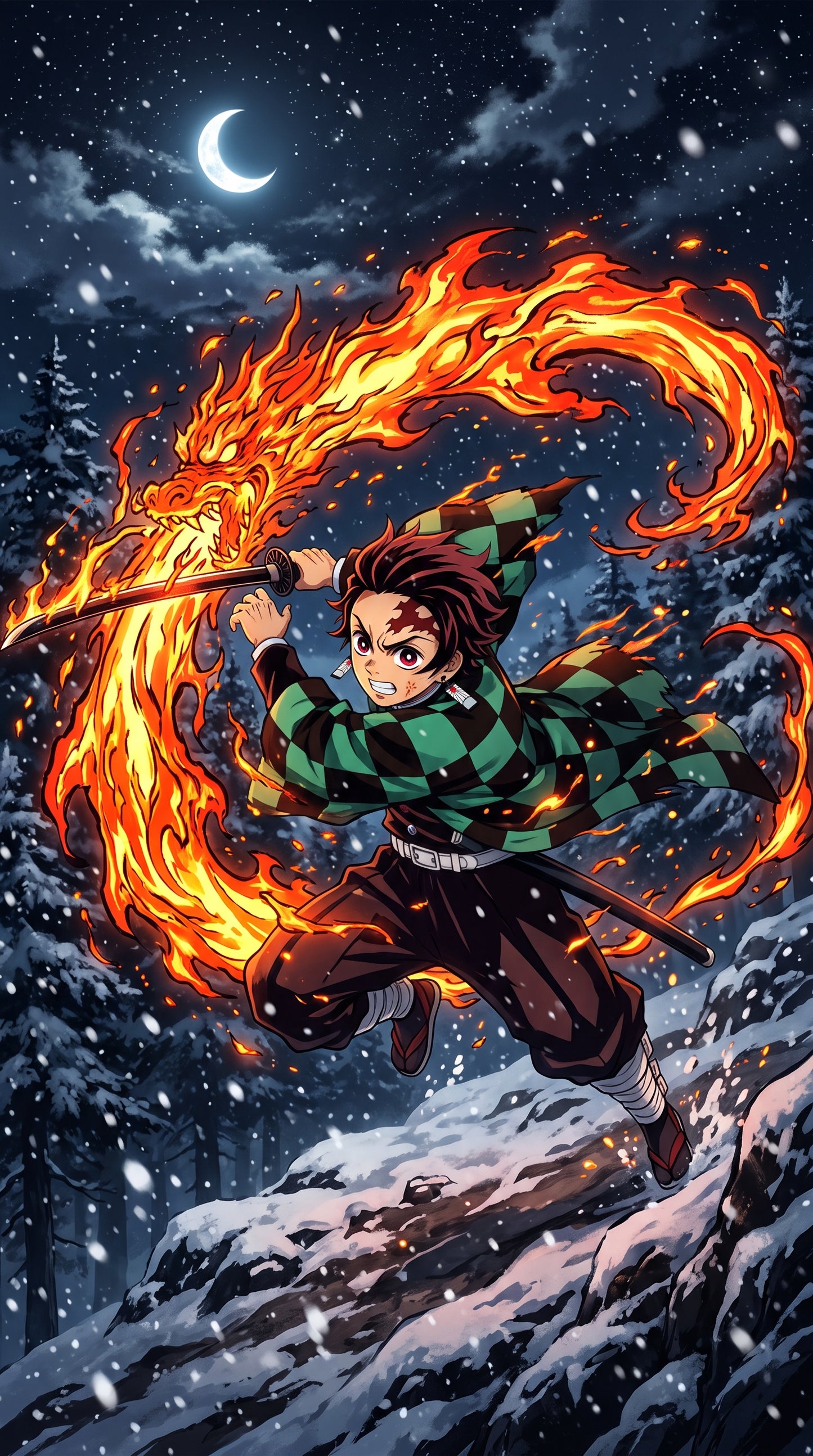 Pack Wallpapers Demon Slayer – Zenitsu, Nezuko, Inosuke & Tanjiro