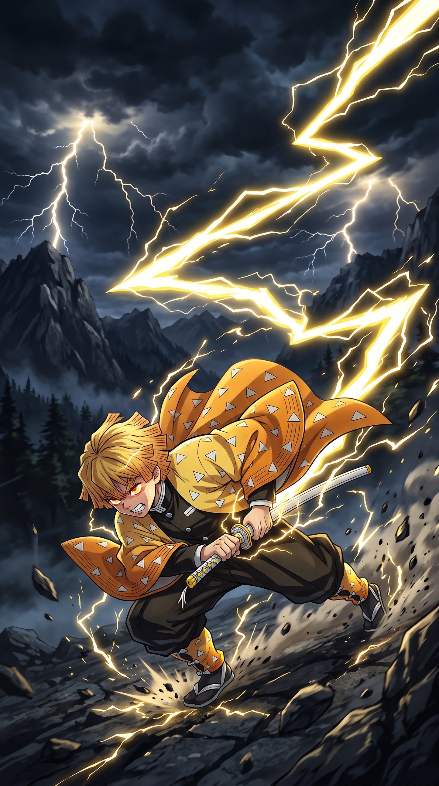 Pack Wallpapers Demon Slayer – Zenitsu, Nezuko, Inosuke & Tanjiro